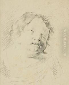 Portrait D'un Enfant Malade by Leendert Van Der Cooghen