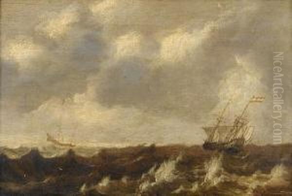 Dutch Shipping In Choppy Seas - view 1