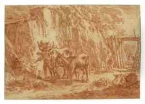 A Farmyard With Animals by Jacob Van Der Does I