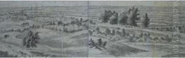 A Panoramic View In The Betuwe, Looking Towards Nijmegen - view 1