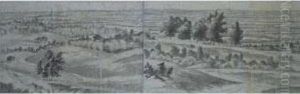 A Panoramic View In The Betuwe, Looking Towards Nijmegen by Joris Abrahamsz Van Der Haagen