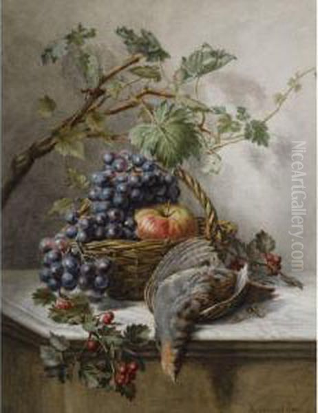 A Still Life With Fruit And A Bird - view 1