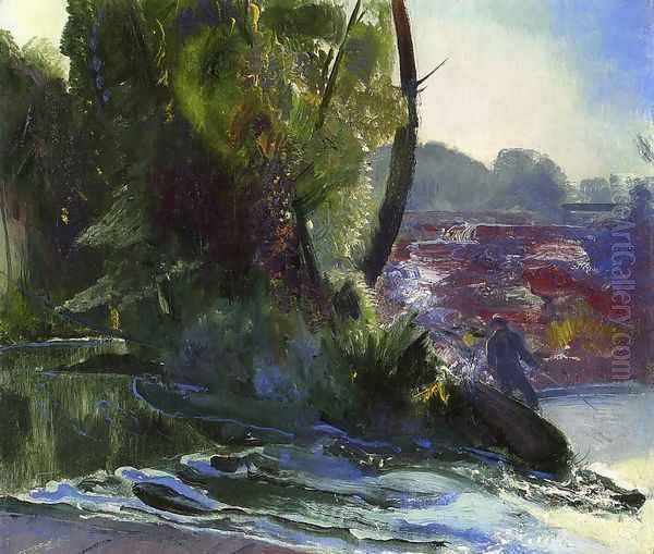 Fisherman And Stream - view 1