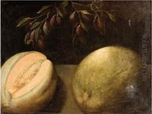 Bodegon Con Melones E Higos by Juan Van Der Hamen Y Leon