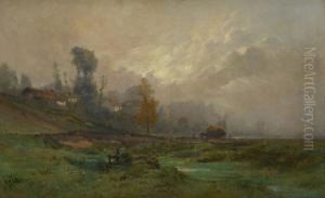 Paysage Avec Scene De Moisson by Hendrik Van Der Hecht