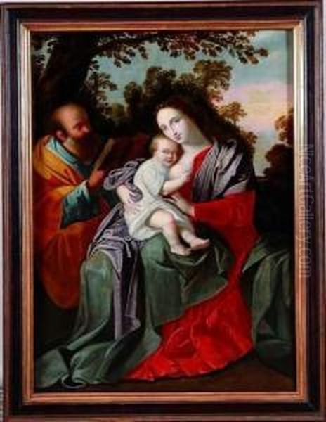 sainte Famille Dans Un Paysage - view 1