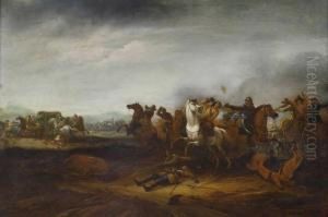 Reiterschlacht by Abraham van der Hoef