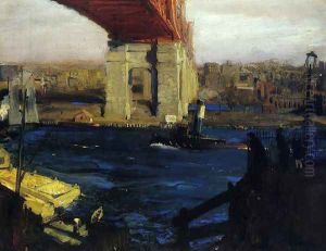 The Bridge Blackwells Island by George Wesley Bellows