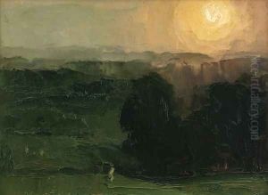 Sunset Jersey Hills by George Wesley Bellows