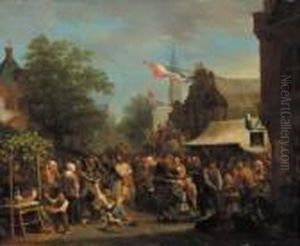 The Fair by David Iii Van Der Kellen