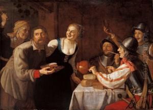 Il Figliol Prodigo Cacciato Dalla Taverna by Gysbrecht Van Der Kuyl