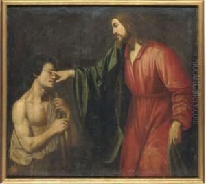Christ Healing The Blind Man by Gysbrecht Van Der Kuyl