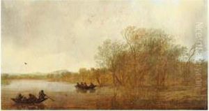 Paysage Aux Pecheurs by Reynier Van Der Laeck