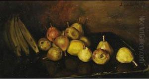 Natura Morta Con Frutta by Jan Van Der Linde