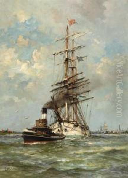 Tall-ship On The Ij At Amsterdam - view 1