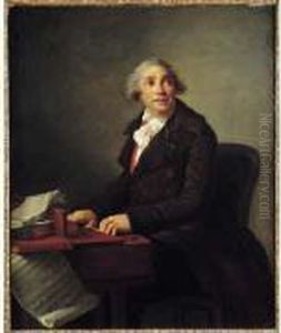 Portrait Du Compositeur Giovanni Paisiello by Louise Van Der Linden