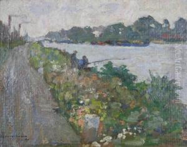 Jongens, Vissend Aan De Vaart - view 1