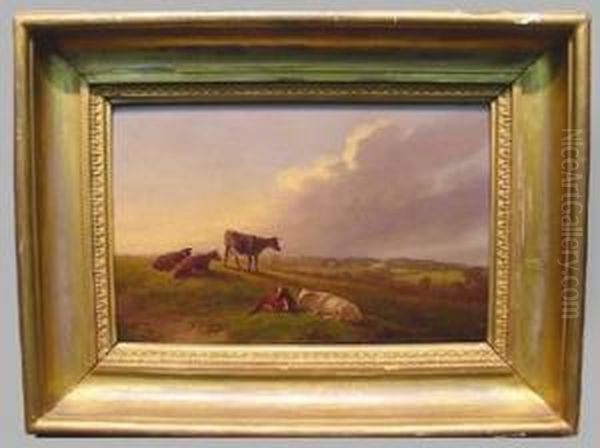 Cattle On A Hillside - view 1