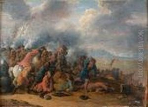 Choc De Cavalerie by Jean Baptist Van Der Meiren
