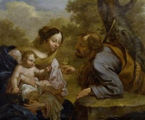The Holy Family by Jacob Fransz van der Merck