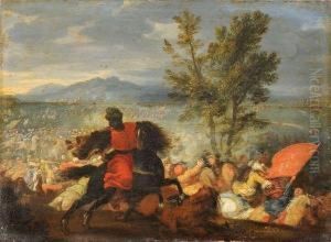 Scene De Bataille by Adam Frans van der Meulen