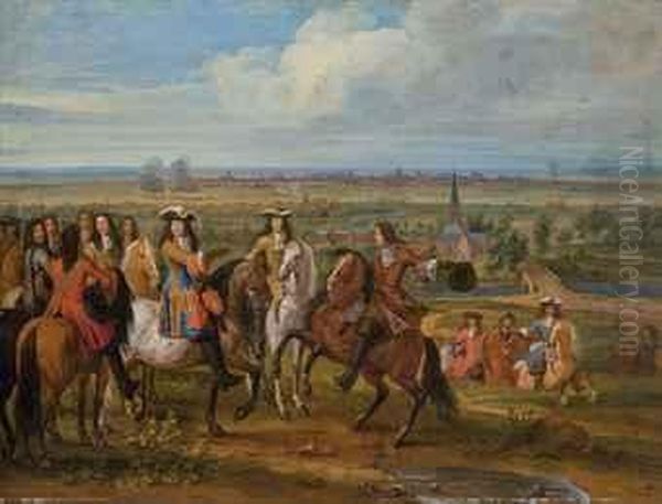 Louis Xiv Devant Le Prieure De Fives Au Siege De Lille - view 1
