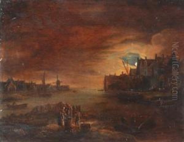 Moonlit Scene Of Dutch Harbour - view 1