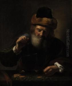 The Weigher Of Gold by Karel van der Pluym