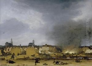 View Of Delft With The Explosion