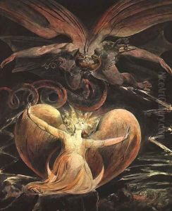 The Great Red Dragon and the Woman Clothed with the Sun 1805-1810 by William Blake