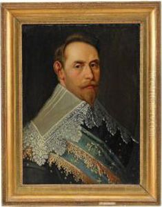 Portratt Av Gustav Ii Adolf Ikladd Rustning