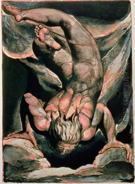 The First Book of Urizen- Man floating upside down, 1794 - view 1