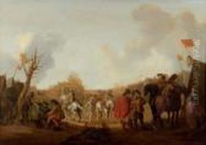 Le Bivouac by Jan Jacobsz. Van Der Stoffe