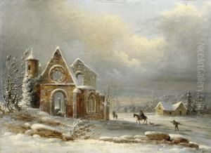 Wintery Landscape With Ruins