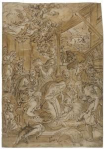 The Adoration Of The Shepherds by Jan van der Straet