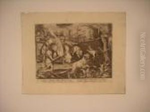 Scenes De Peches by Jan van der Straet