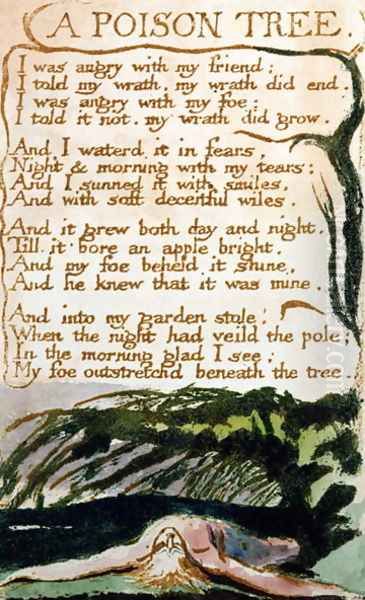 A Poison Tree, from Songs of Experience by William Blake