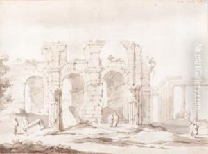 Figures By Ruins