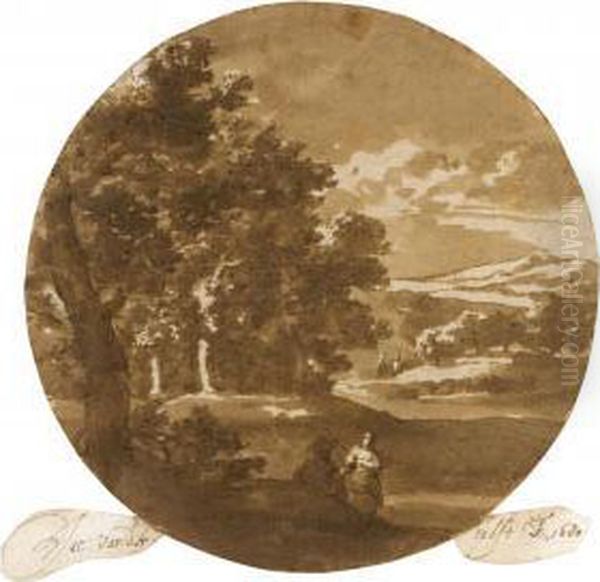 A Landscape With A Couple In The Foreground - view 1