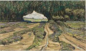 A View Of A Landscape by Maurits Van Der Valk