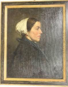 Vissersvrouw by Elizabeth Arnolda Van Der Veer