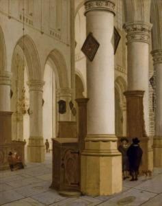 Interieur D'eglise by Hendrick Van Vliet
