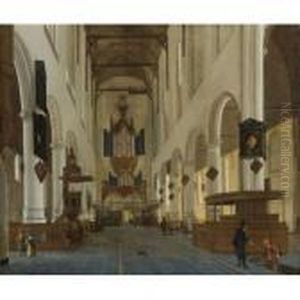 Interior Of The Oude Kerk, Delft, Looking West
