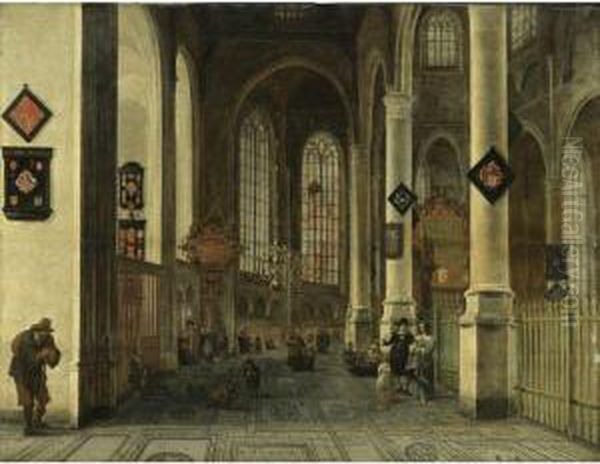 Interior Of The Laurenskerk At Rotterdam - view 1