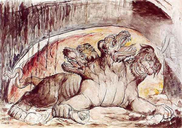 Inferno, Canto VI, 12-35, Cerberus - view 1