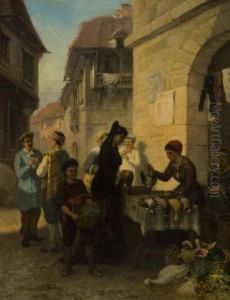 The Poultry Stall. by Herman J. Van Der Voort In De Betouw