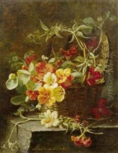 Dittander In Basket by Maria Van Der Voort