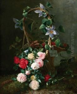 Mand Met Rozen En Passiebloem