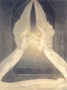 Christ in the Sepulchre, Guarded by Angels by William Blake
