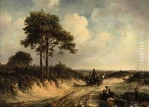 A Horse Drawn Cart Along A Dusty Road A Horse Drawn Cart Along A Dusty Road